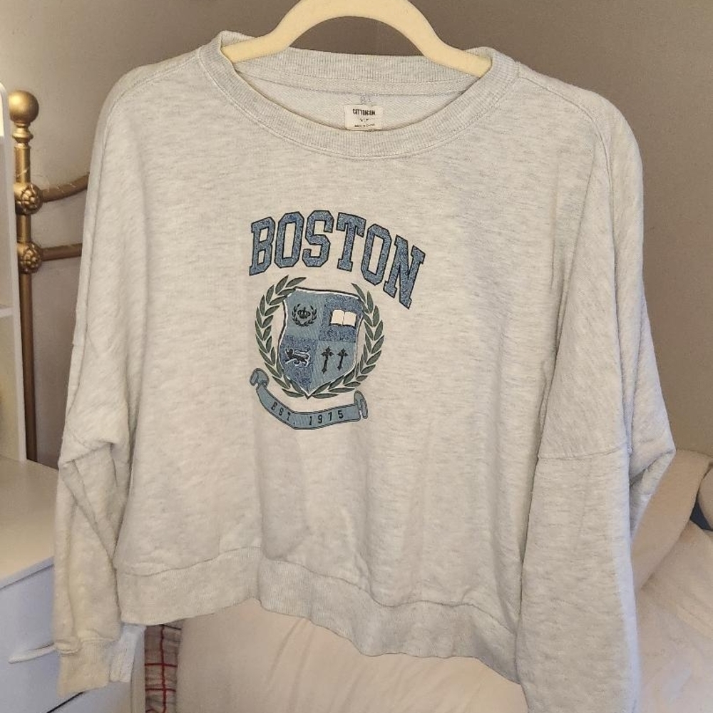 Gray Boston Women's Sweater